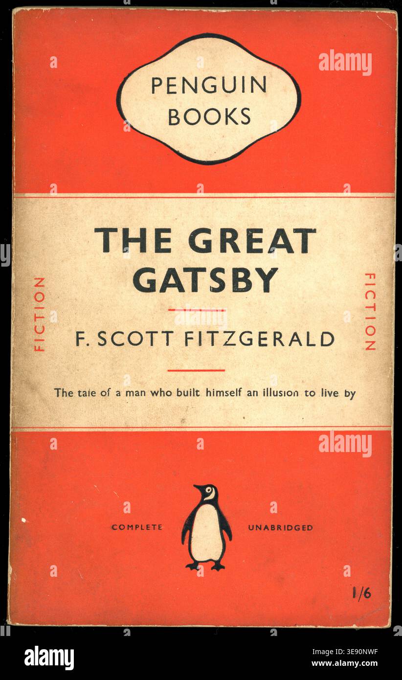 Libro tascabile vintage Penguin Il grande Gatsby di F. Scott Fitzgerald - . Pubblicato per la prima volta nel 1926, questa edizione Foto Stock