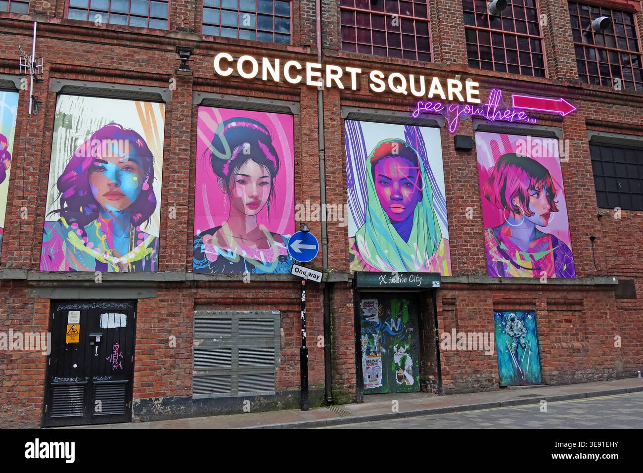 Piazza del Concerto Liverpool Foto Stock