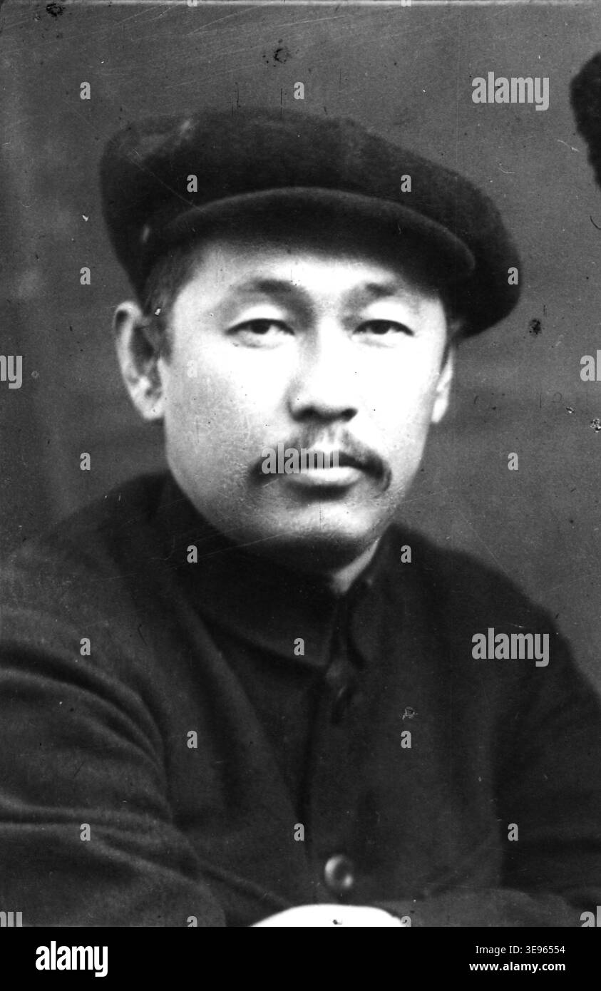 Abdykerim Sydykov (date sconosciute) fu fotografato nel 1920. La stampa fotografica storica registra il suo ritratto e fa parte della collezione d'archivio, numero d'inventario 0-54903. Foto Stock