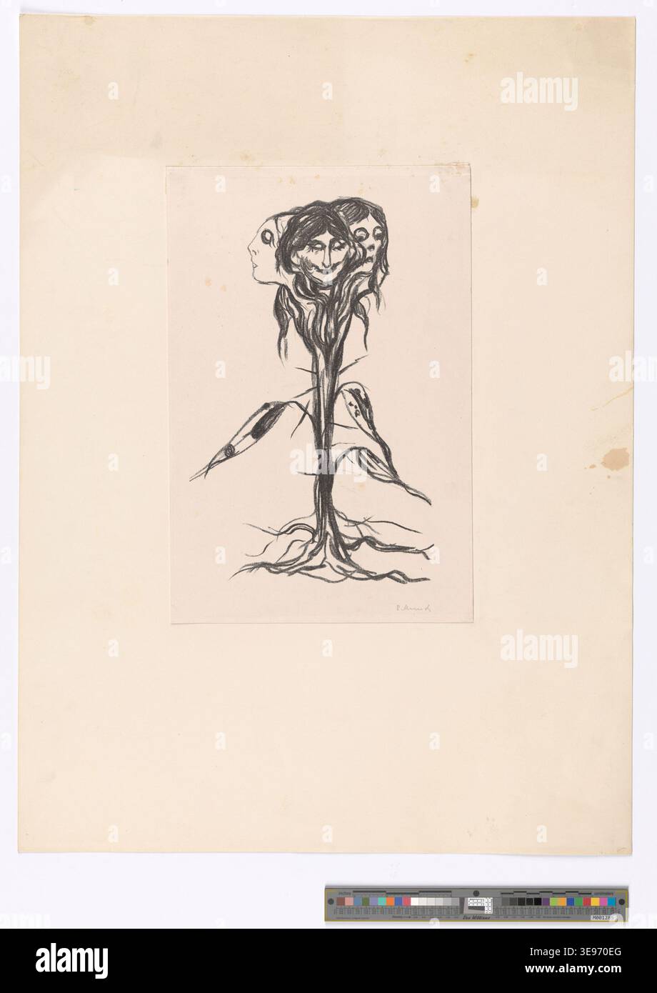 Edvard Munch (1863 – 1944) è stato un pittore e incisore norvegese. L'immagine d'archivio fa parte della documentazione grafica del Munch Museum. Foto Stock