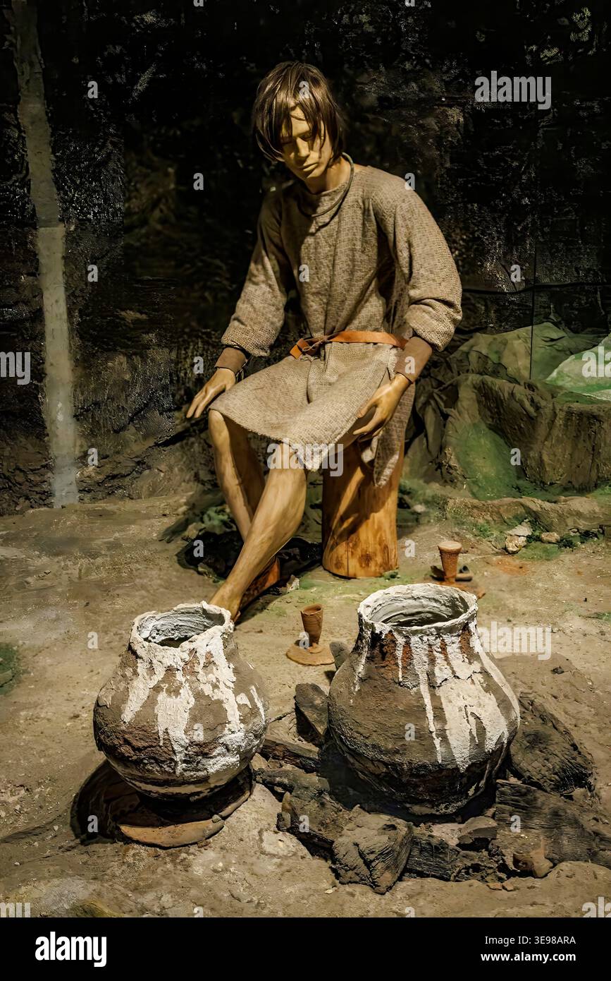 Saline pre-romane, miniera di sale di Wieliczka, Polonia Foto Stock