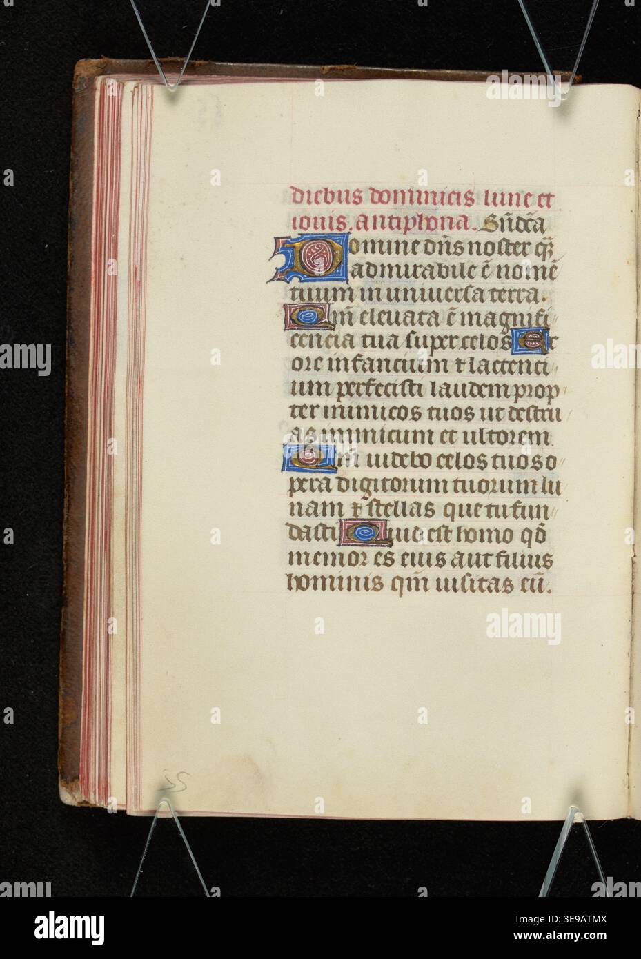 Liber precatorius (c. 1401-1500) è un manoscritto miniato francese, contenente 189 fogli di testo religioso latino e vivaci illuminazioni. Il manoscritto misura 14x10 cm ed è un bell'esempio di libri religiosi tardo medievali. Foto Stock