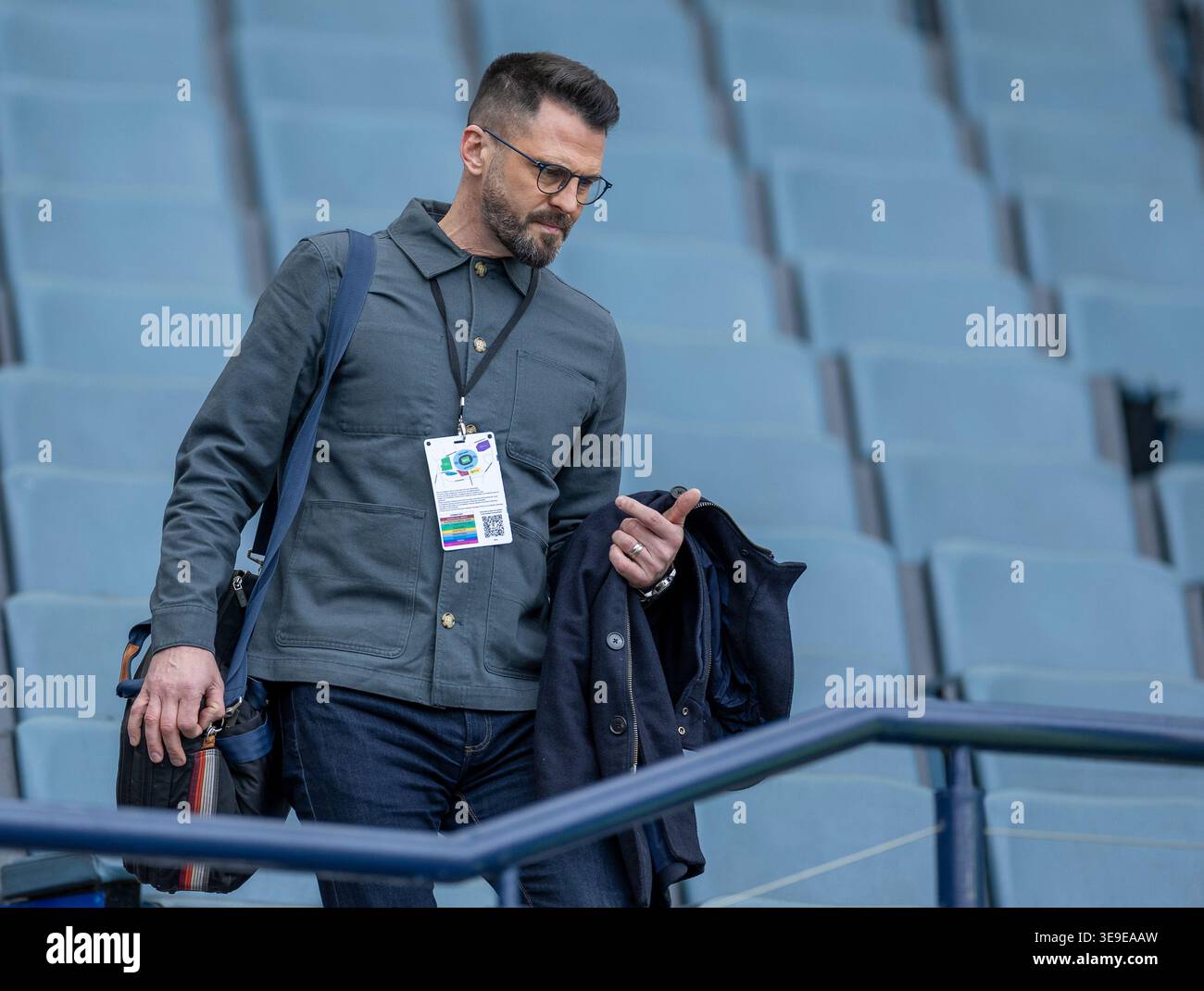 Hampden Park, Glasgow, Regno Unito. 18 aprile 2026. Scottish Cup Football, Dunfermline Athletic contro Falkirk; Steven Thompson Credit: Action Plus Sports/Alamy Live News Foto Stock
