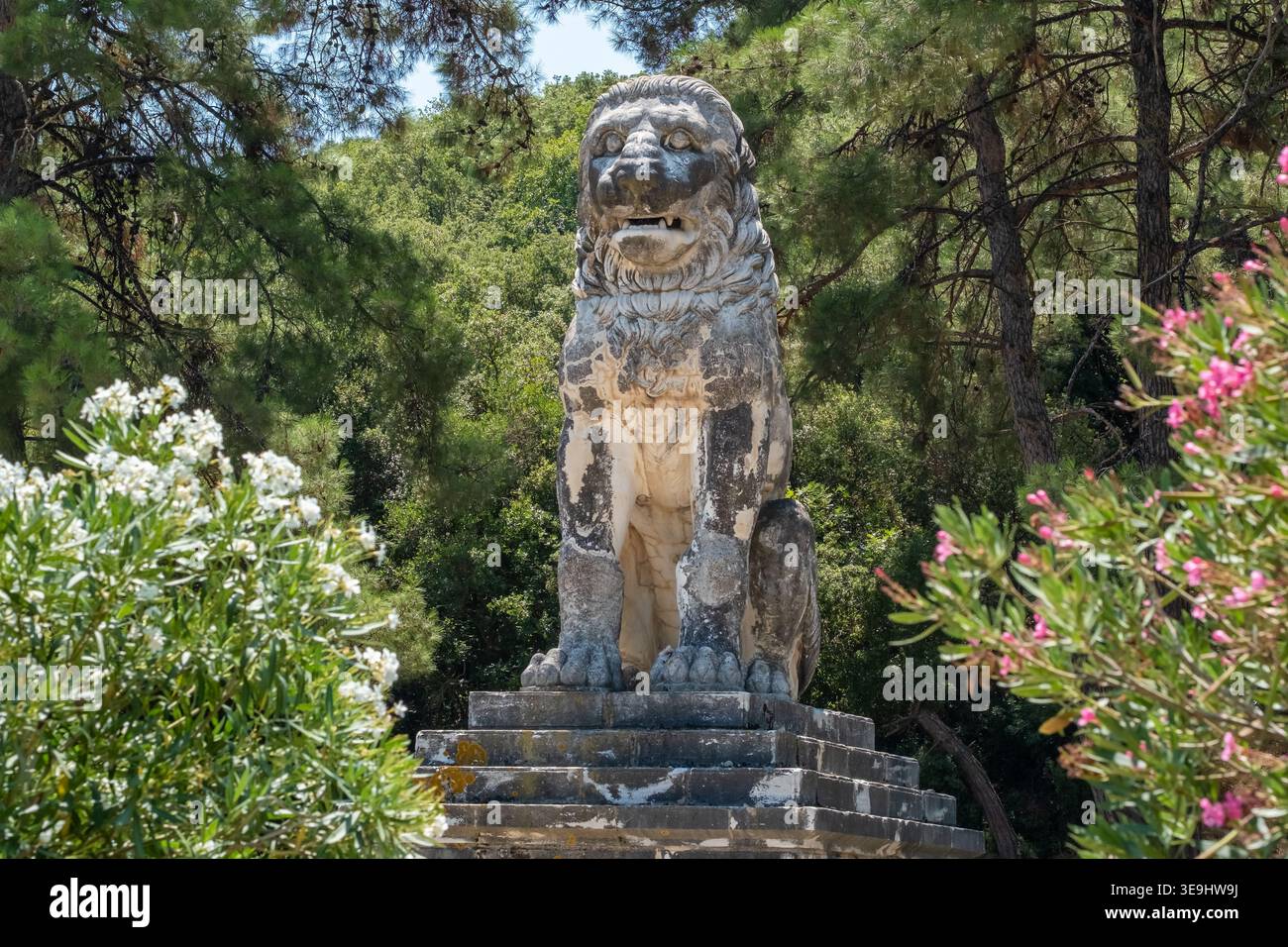 Monumento al Leone di Anfipoli, Serres, Grecia Foto Stock