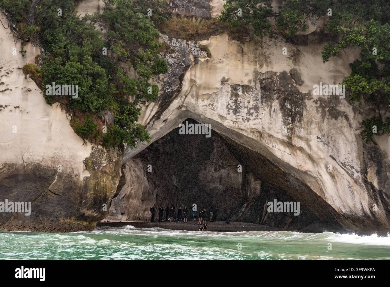 Cathedral Cove, Mercury Bay, Penisola di Coromandel, nuova Zelanda Foto Stock