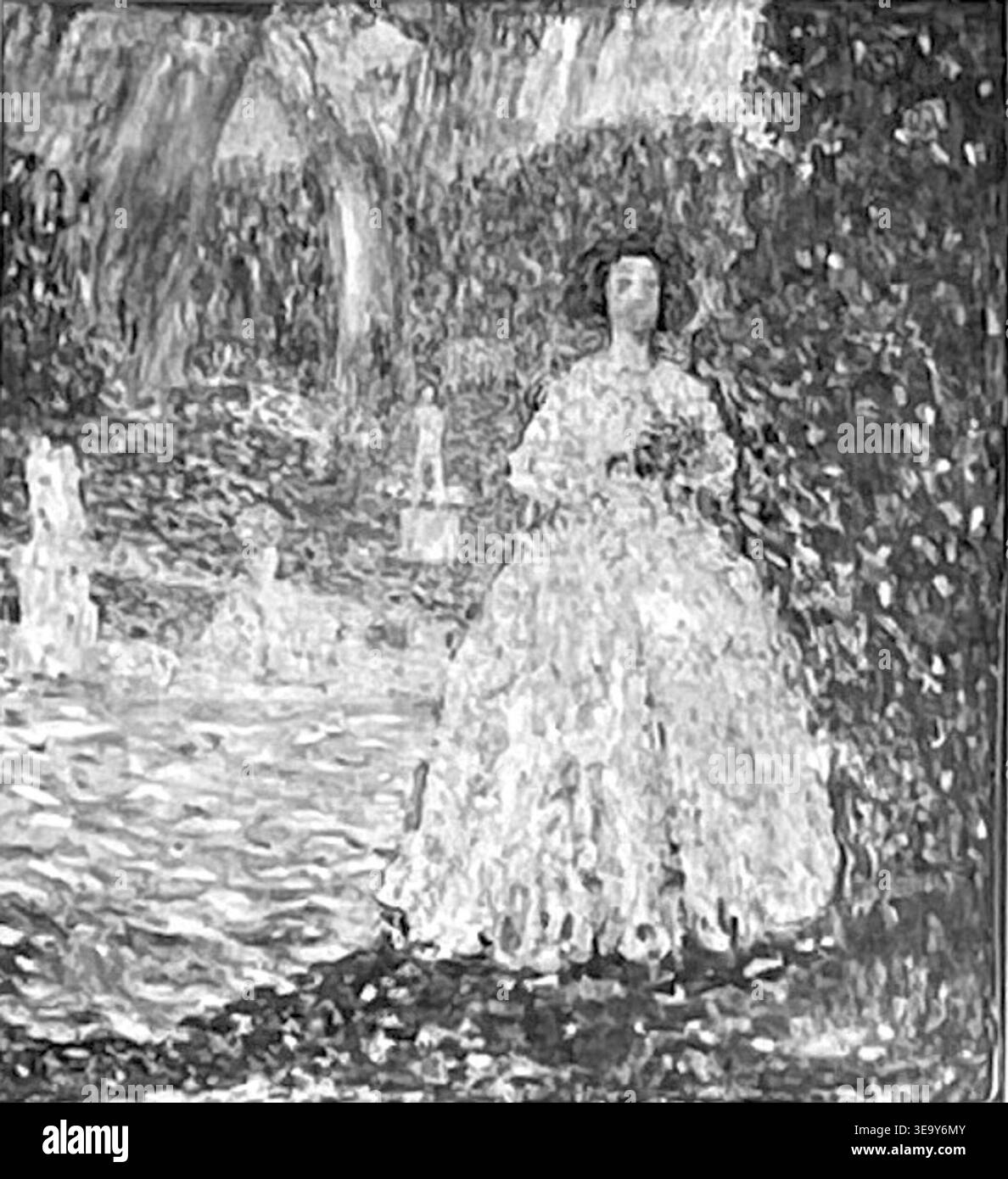 Kazimir Malevich (1879–1935) è stato un pittore e teorico dell'arte russo, fondatore del Suprematismo. La stampa fotografica d'archivio documenta il suo dipinto "Arcobaleno" (F-40), creato intorno al 1908, illustrando l'arte sperimentale russa dell'inizio del XX secolo. Foto Stock
