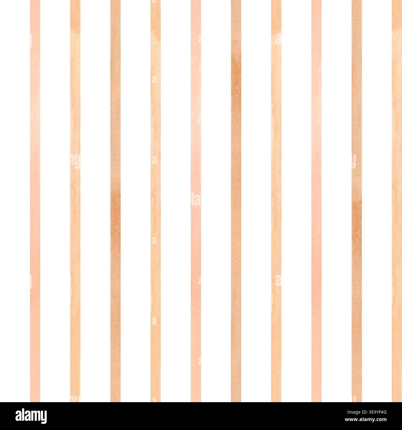 Motivo a strisce senza cuciture con calde linee neutre, sfondo vintage minimalista disegnato a mano per tessuti e carta da imballaggio Foto Stock