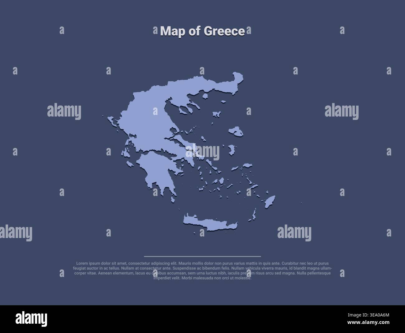 Grecia mappa politica con capitale immagini e fotografie stock ad alta ...