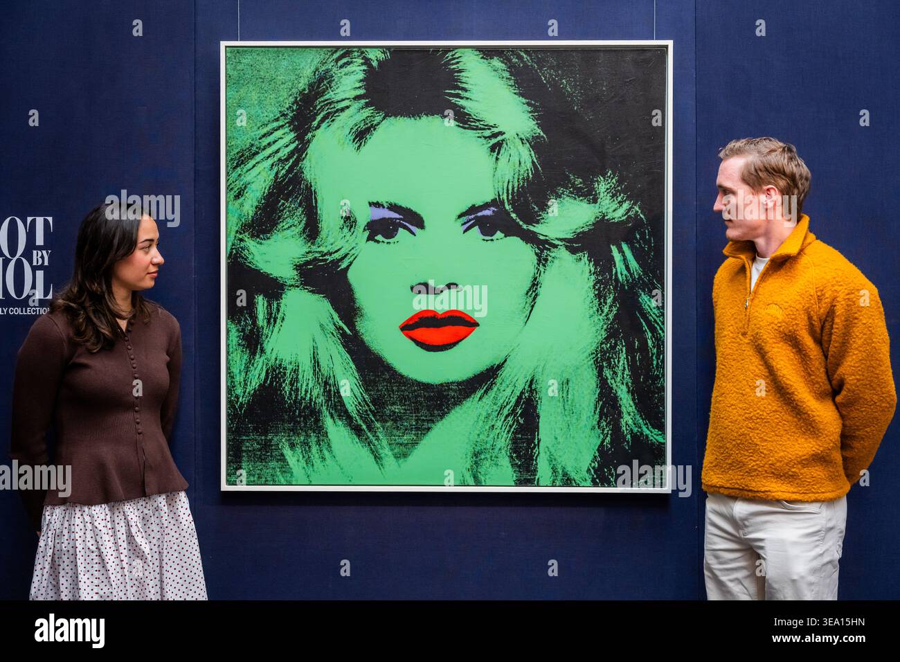Londra, Regno Unito. 20 aprile 2026. Brigitte Bardot di Andy Warhol, Est. Da 14 a 18 milioni di dollari - attrazioni principali delle aste Sotheby's Modern & Contemporary di New York al Sothebys di Londra. Crediti: Guy Bell/Alamy Live News Foto Stock