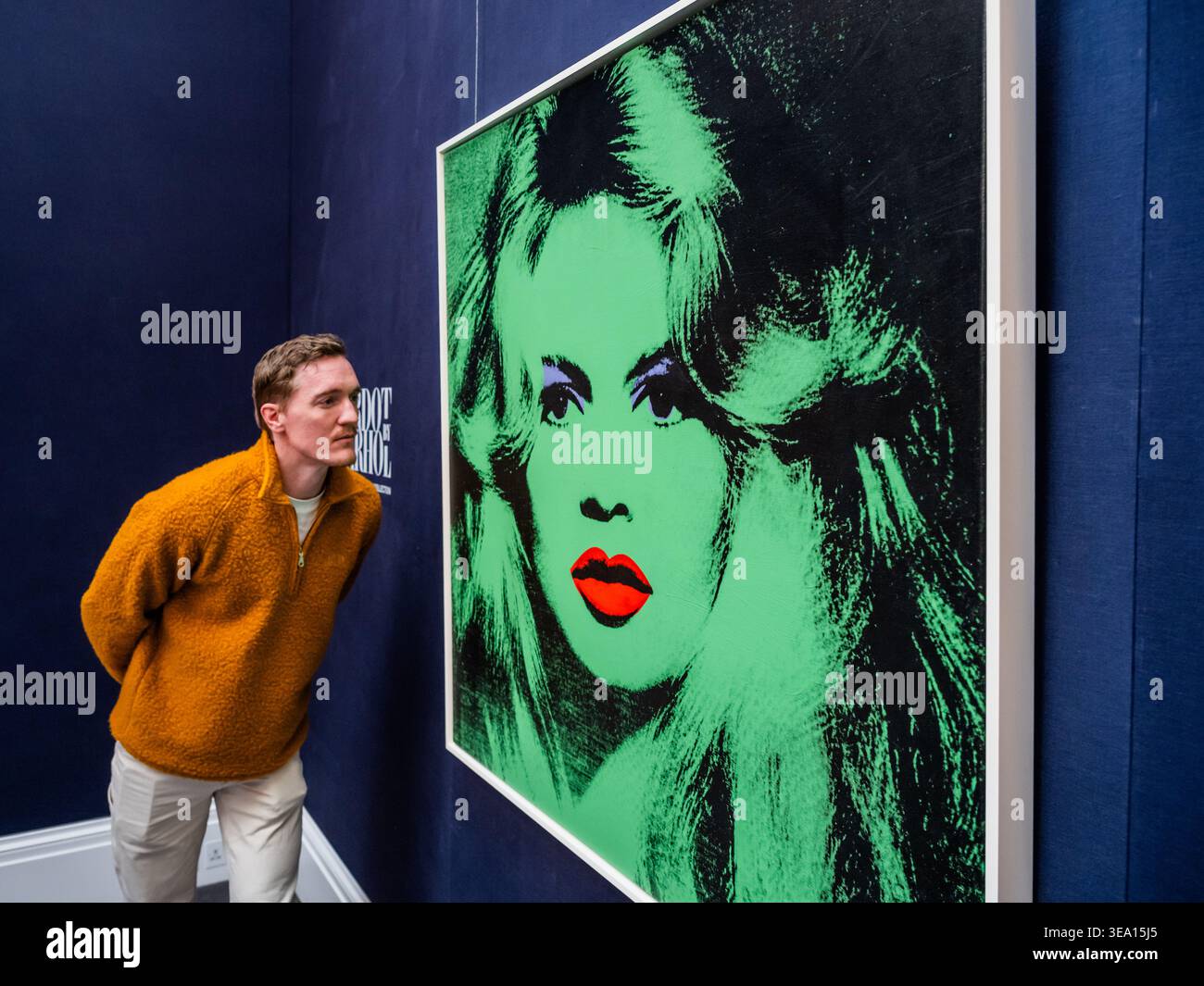Londra, Regno Unito. 20 aprile 2026. Brigitte Bardot di Andy Warhol, Est. Da 14 a 18 milioni di dollari - attrazioni principali delle aste Sotheby's Modern & Contemporary di New York al Sothebys di Londra. Crediti: Guy Bell/Alamy Live News Foto Stock