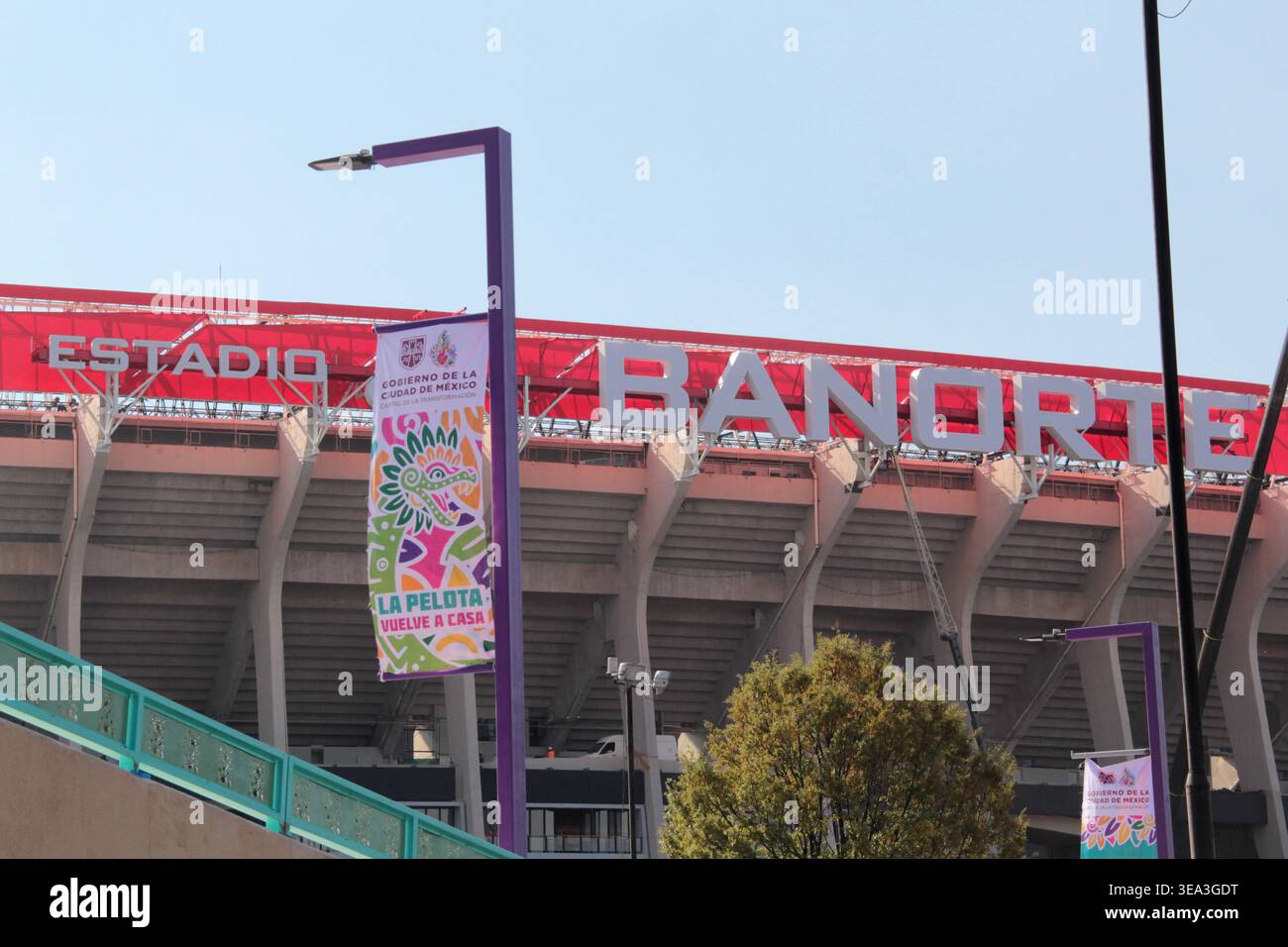 Città del Messico, Messico - 26 marzo 2026: Estadio Banorte è il nuovo nome dello storico Estadio Azteca di città del Messico, dopo la sua ristrutturazione per il 2026 Foto Stock