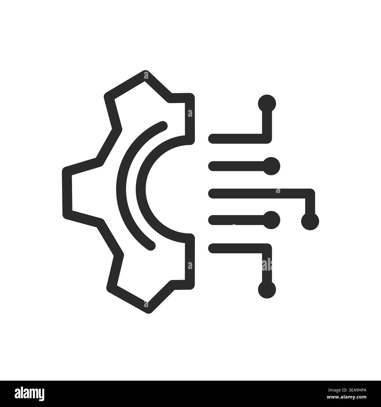 Icona integrazione automazione Illustrazione Vettoriale