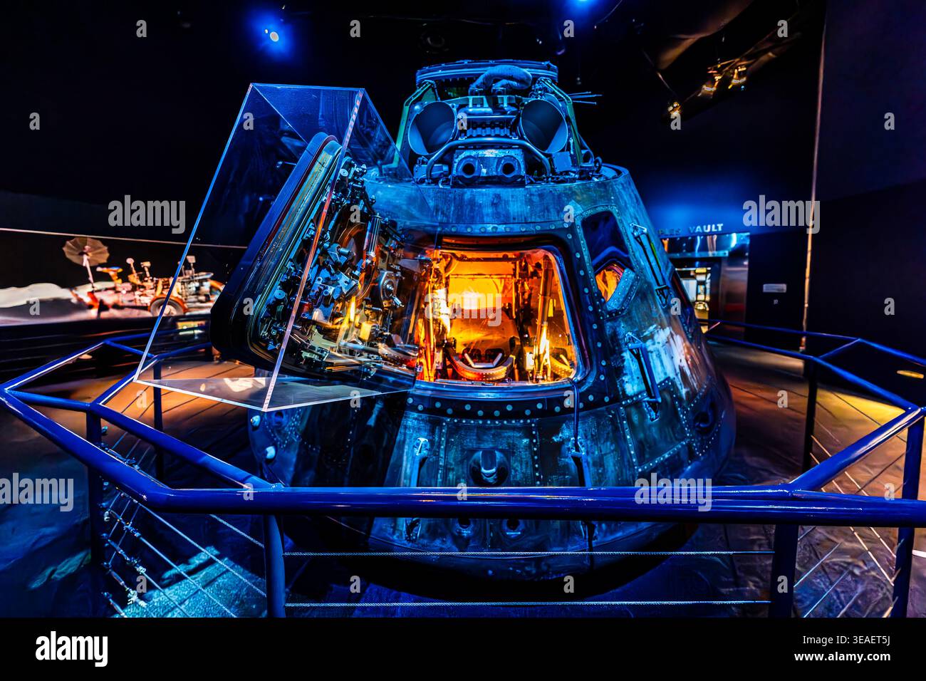 Houston, USA - 4 novembre 2023: Il modulo di comando Apollo 17 "America" presso il Houston Space Center Foto Stock