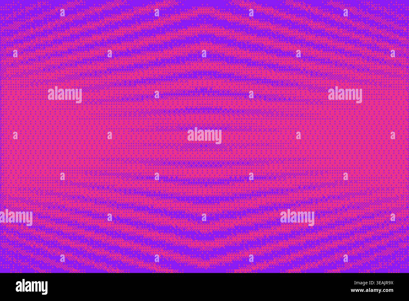Texture a gradiente di pixel rétro con punti mezzitoni e motivo bitmap geometrico per immagini digitali astratte per sfondi di giochi arcade vintage. Vettore Illustrazione Vettoriale