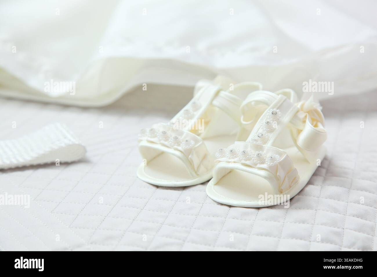 bianco, stivaletti, bianco Foto Stock
