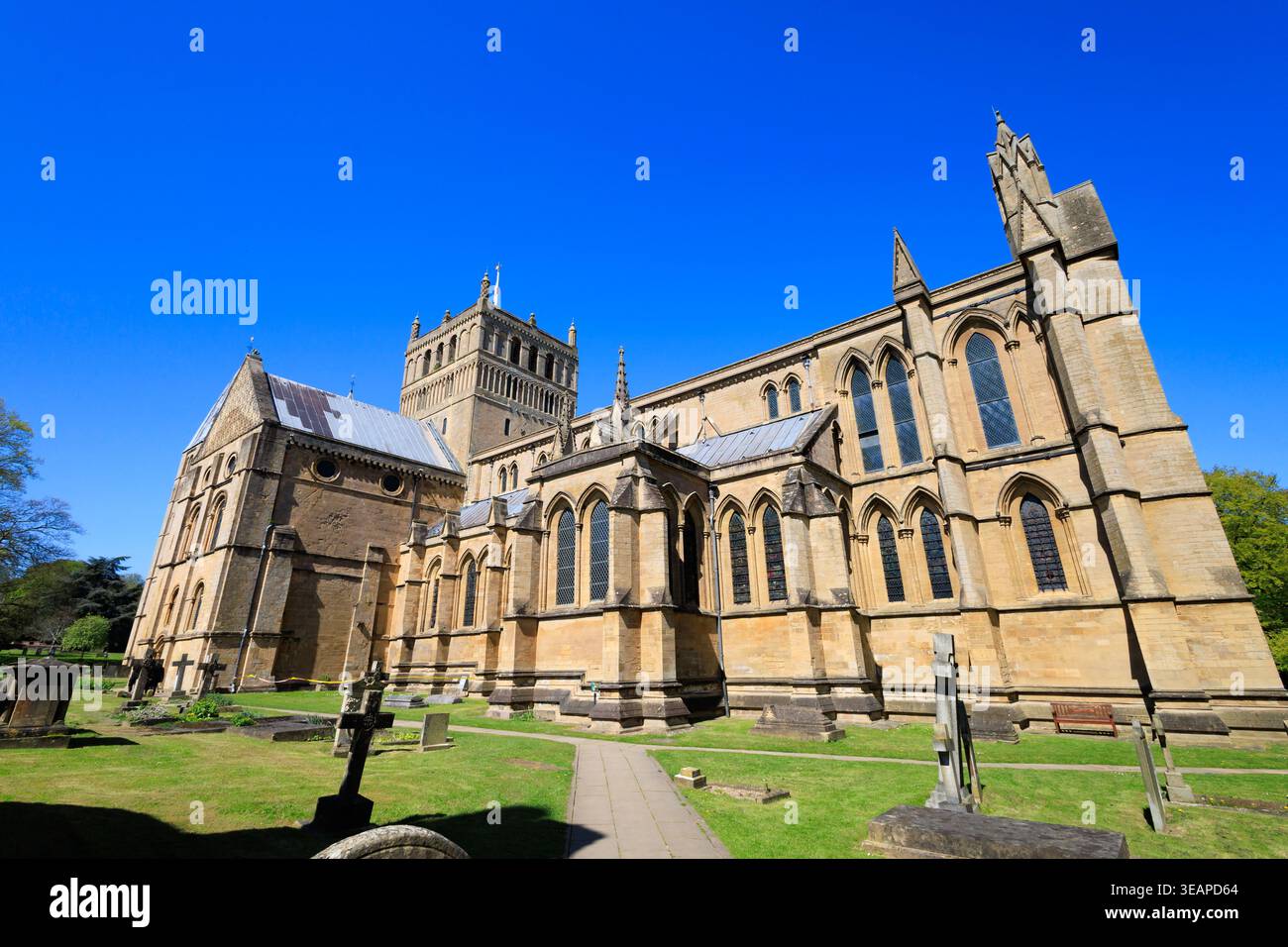 Cattedrale della chiesa parrocchiale di Southwell Minster, Southwell, Nottinghamshire, Inghilterra Foto Stock