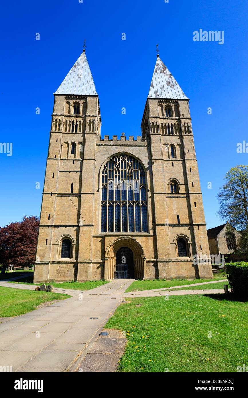 Cattedrale della chiesa parrocchiale di Southwell Minster, Southwell, Nottinghamshire, Inghilterra Foto Stock