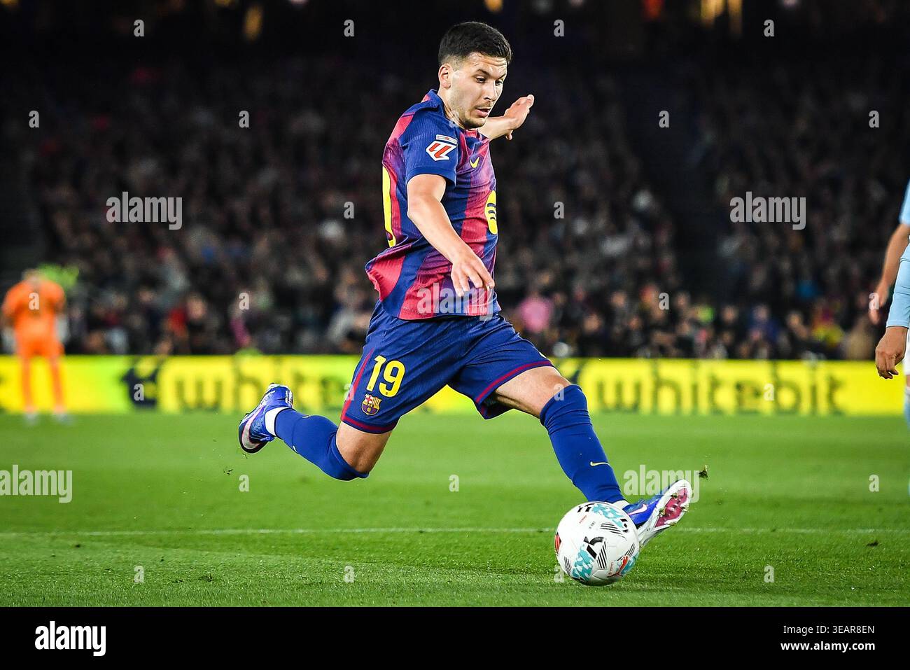 Barcellona, Espagne. 22 aprile 2026. Roony BARDGHJI di Barcellona durante il campionato spagnolo di LaLiga tra FC Barcelona e RC Celta il 22 aprile 2026 allo stadio Camp Nou di Barcellona, Spagna - foto Sergio Ros/Matthieu Mirville/DPPI Credit: DPPI Media/Alamy Live News Foto Stock