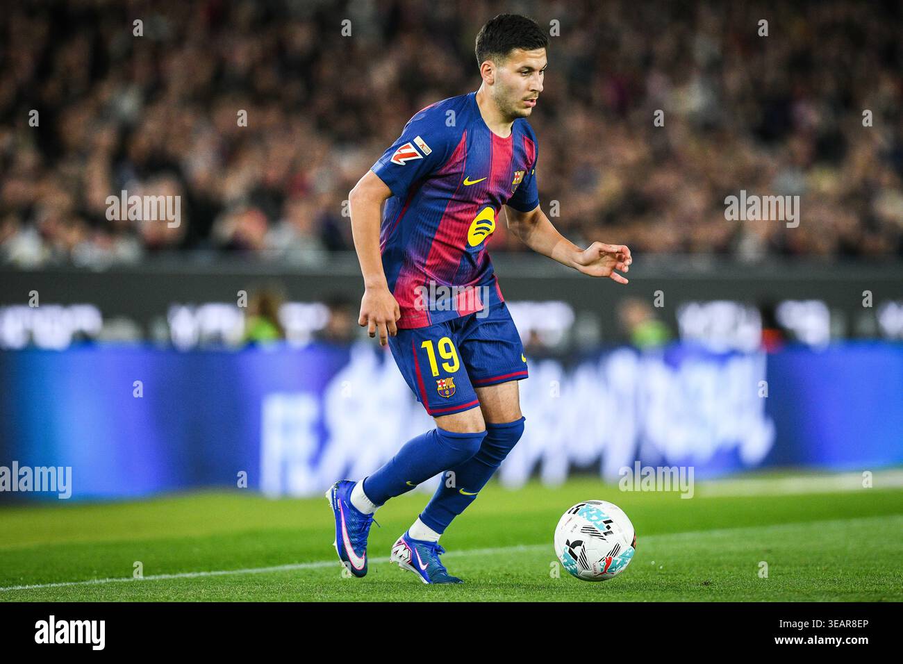 Barcellona, Espagne. 22 aprile 2026. Roony BARDGHJI di Barcellona durante il campionato spagnolo di LaLiga tra FC Barcelona e RC Celta il 22 aprile 2026 allo stadio Camp Nou di Barcellona, Spagna - foto Sergio Ros/Matthieu Mirville/DPPI Credit: DPPI Media/Alamy Live News Foto Stock