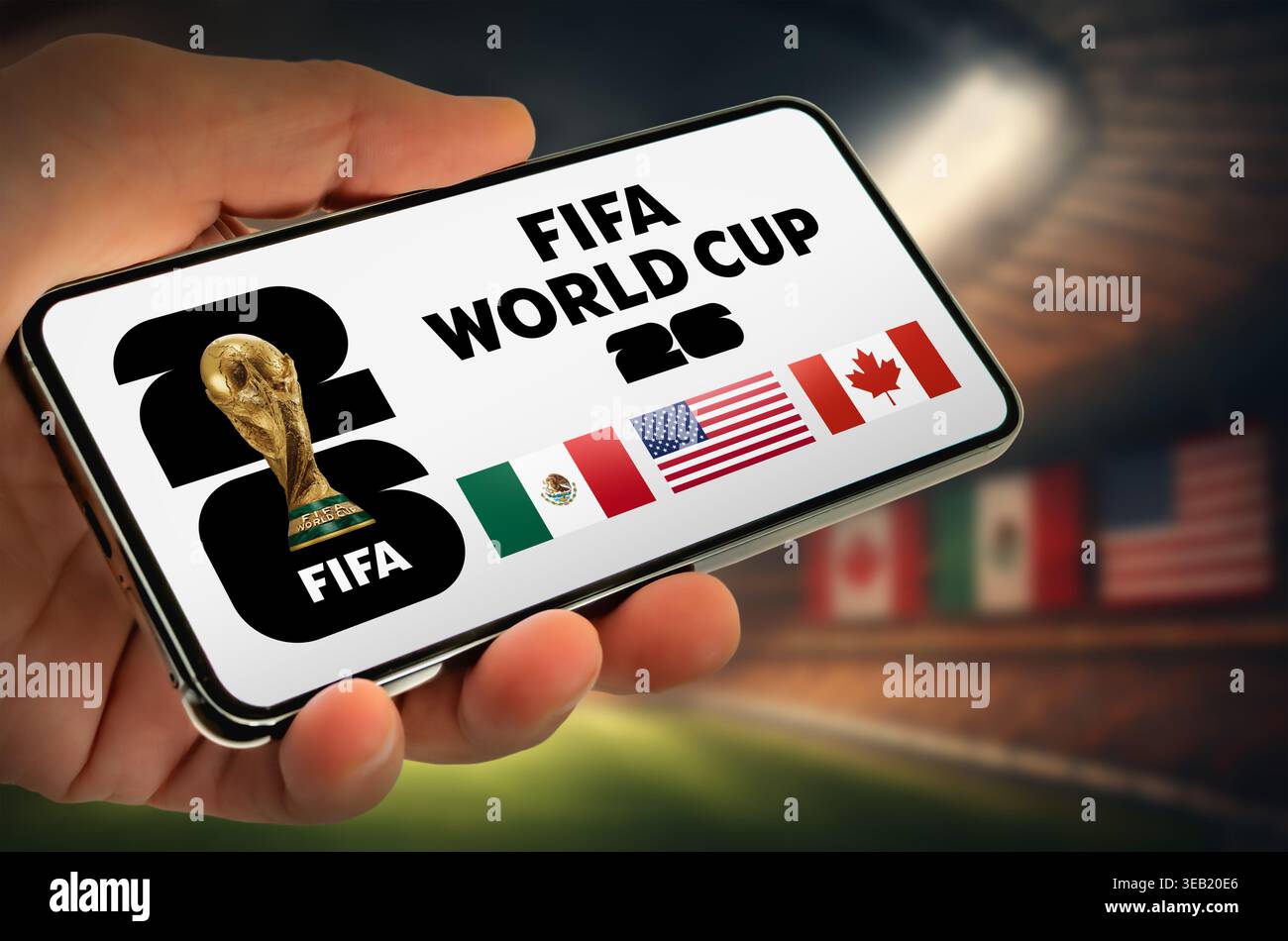 COPPA del mondo FIFA 2026 in Messico, Stati Uniti e Canada Foto Stock