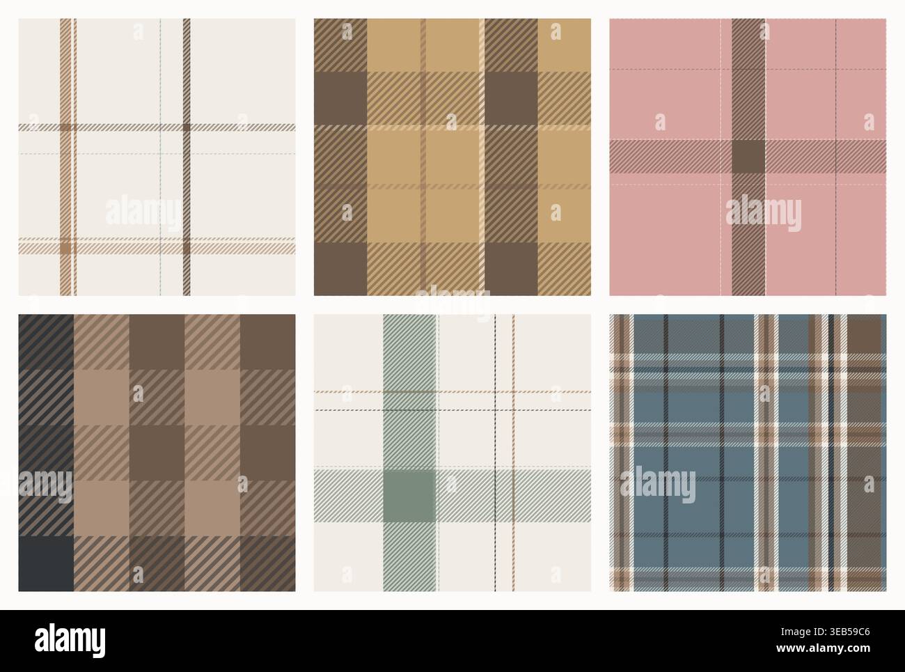 Motivi senza cuciture in tartan scandinavo. Illustrazione Vettoriale