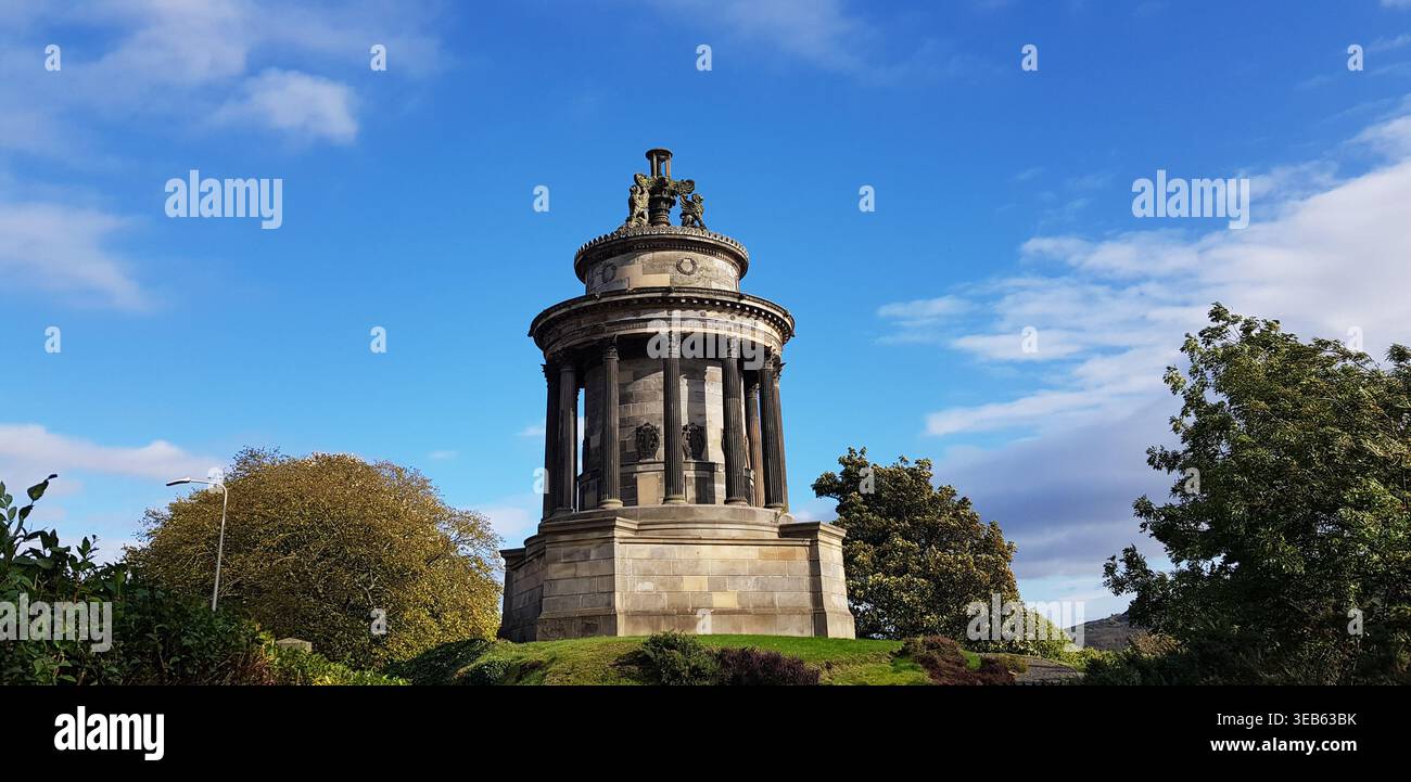 Burns Monument, Edimburgo, Scozia Foto Stock