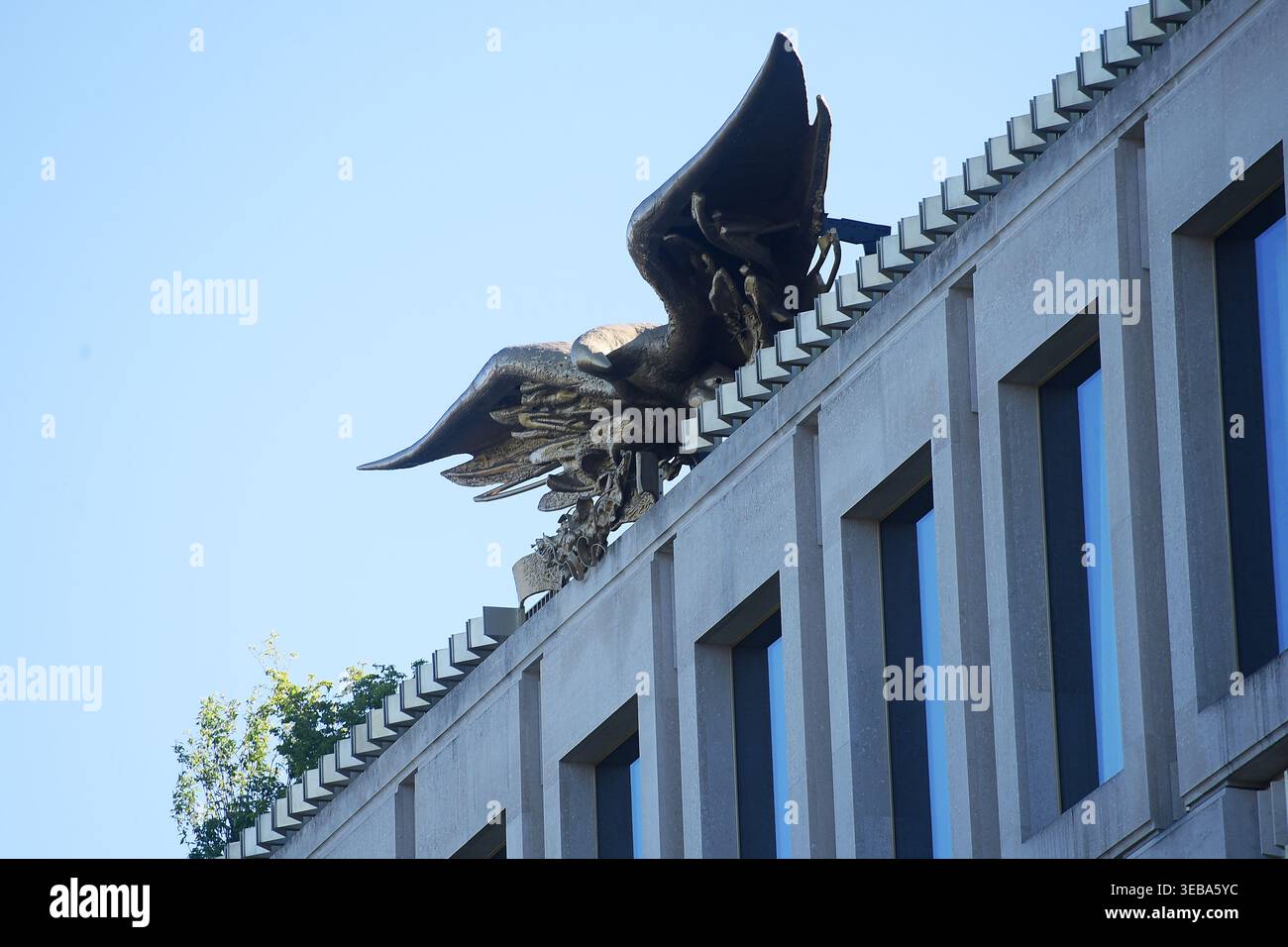 L'iconico edificio Saarinen ora il logo dell'hotel di lusso Chancery Rosewood. Credito: Alamy Foto Stock