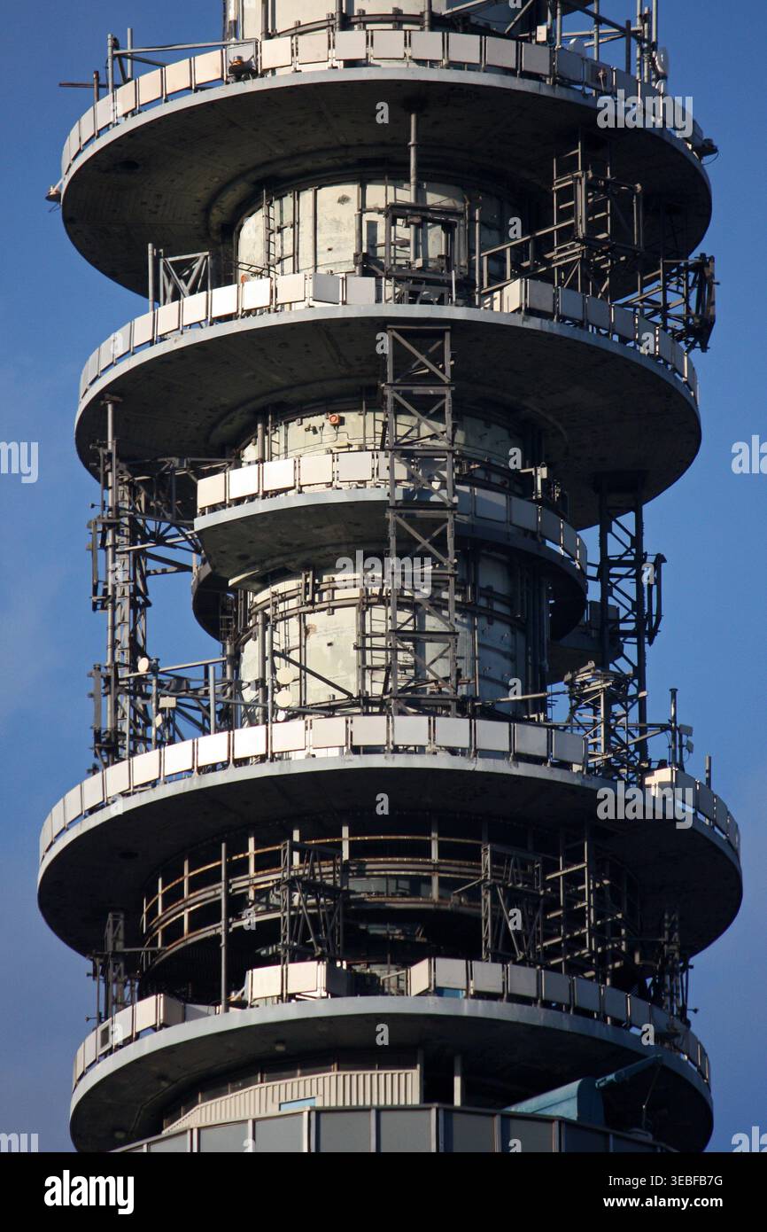 Livello di utilità torre BT Foto Stock