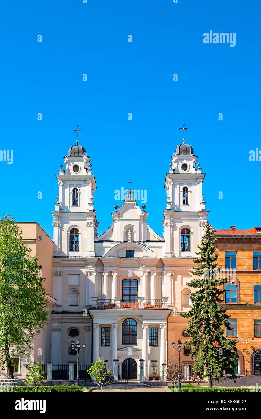 Cattedrale del Santo nome di Santa Vergine Maria a Minsk, Bielorussia. Foto Stock
