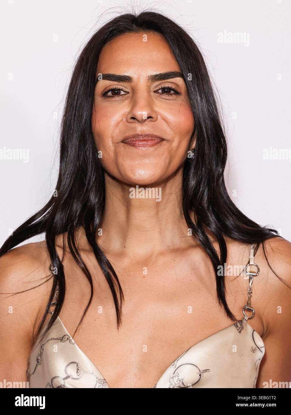 BEVERLY HILLS, LOS ANGELES, CALIFORNIA, Stati Uniti d'America - 24 APRILE: Elsa Marie Collins arriva al gala del premio Impact Award 2026 della National Hispanic Media Coalition tenutosi al Beverly Hilton Hotel il 24 aprile 2026 a Beverly Hills, Los Angeles, California, Stati Uniti. (Foto di Xavier Collin/Image Press Agency) Foto Stock