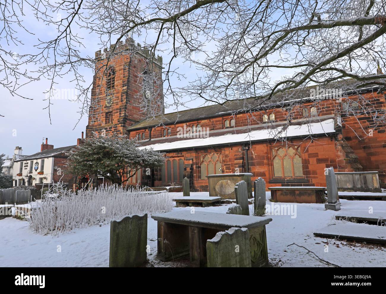 St Wilfrid's Grappenhall, Warrington, Cheshire, Inghilterra, Regno Unito. Foto Stock