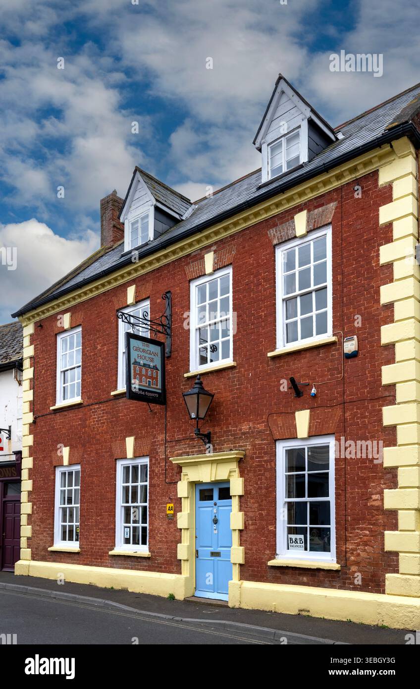 Il Georgian House di Watchet è un bed and breakfast a 4 stelle situato in Swain Street, Watchet, Somerset, Inghilterra, Regno Unito Foto Stock