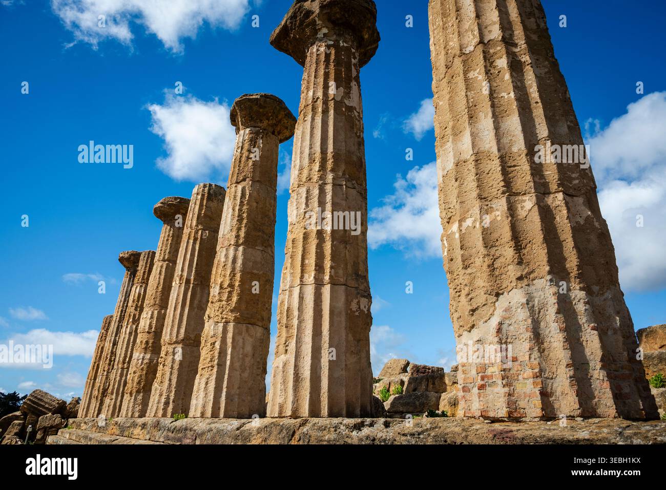 Tempio di Eracle, Agrigento, fine del vi secolo a.C., Sicilia, Italia Foto Stock
