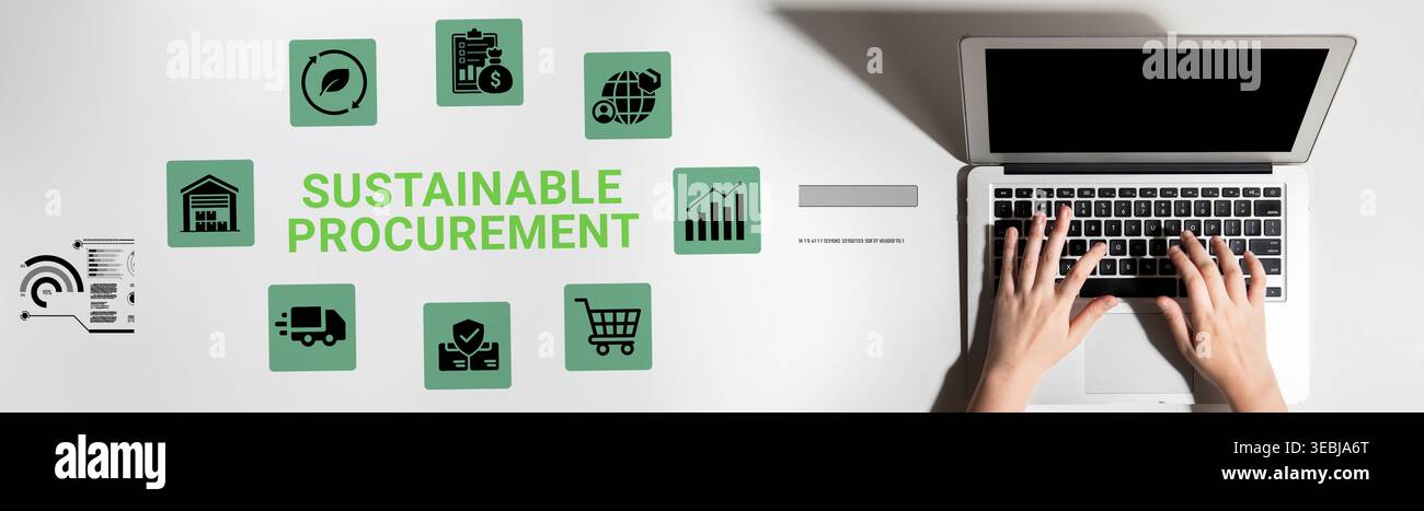 Scoprite approcci innovativi all'approvvigionamento sostenibile che promuovono pratiche ecocompatibili e una gestione responsabile delle risorse nelle aziende di oggi Foto Stock