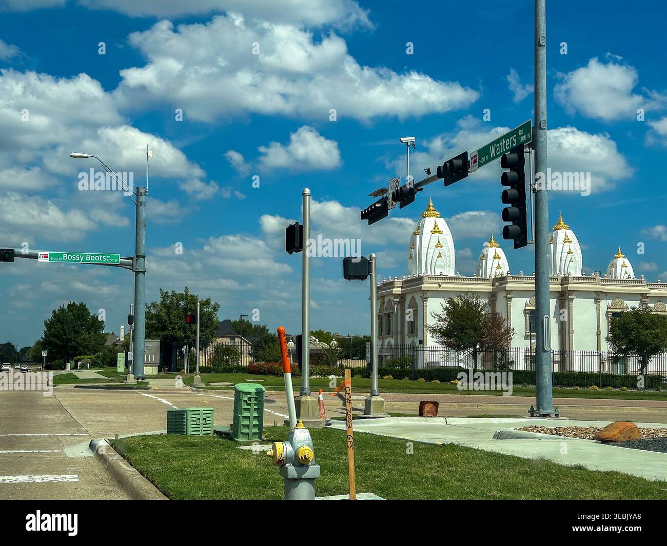 Allen, Texas, US - 21 settembre 2024: Intersezione tra Bossy Boots Dr e Watters Rd Foto Stock