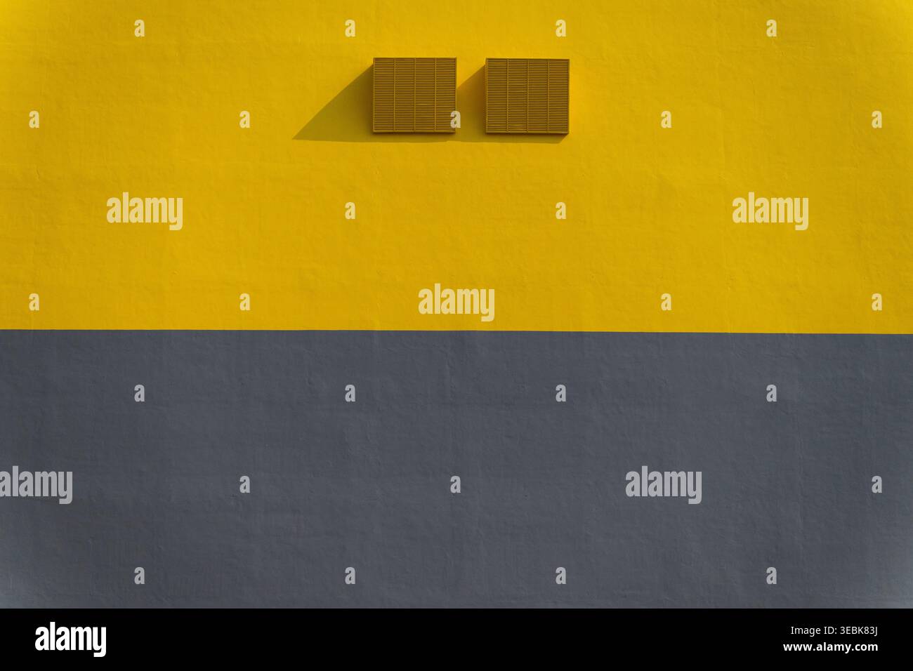 Pareti dalle forme minimaliste Foto Stock