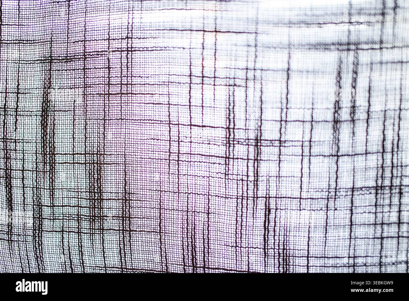 Sfondo in tessuto grigio e beige, motivo a campitura per tessuti neutri e design degli interni Foto Stock
