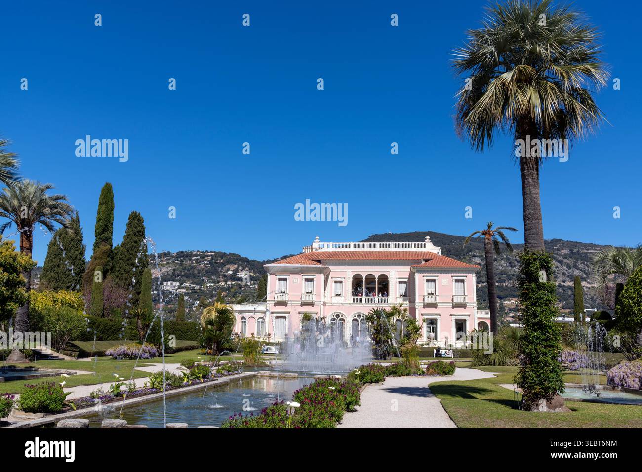 Francia, Saint-Jean-Cap-Ferrat, Villa et Jardins Ephrussi de Rothschilds Foto Stock