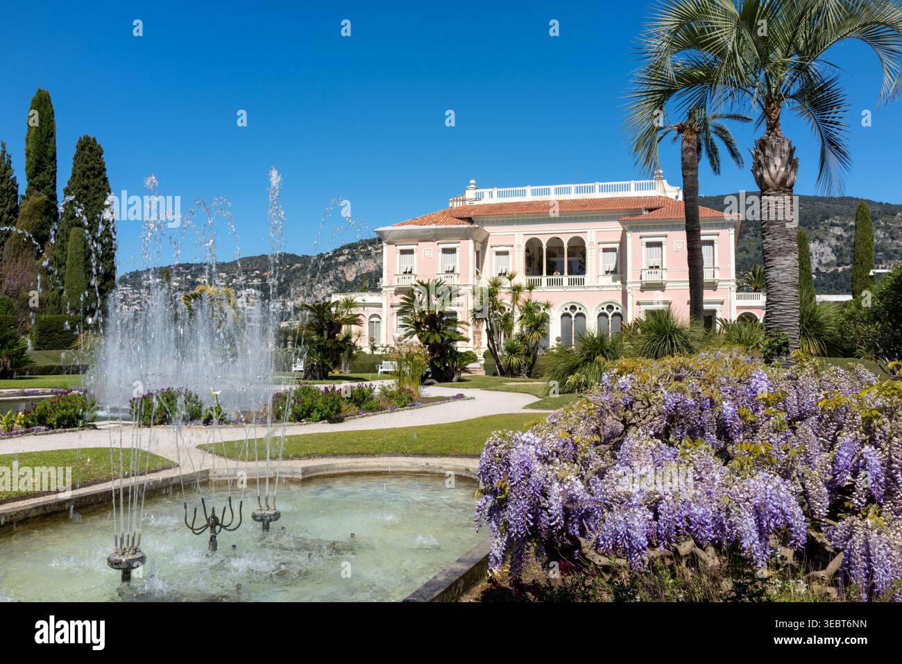 Francia, Saint-Jean-Cap-Ferrat, Villa et Jardins Ephrussi de Rothschilds Foto Stock
