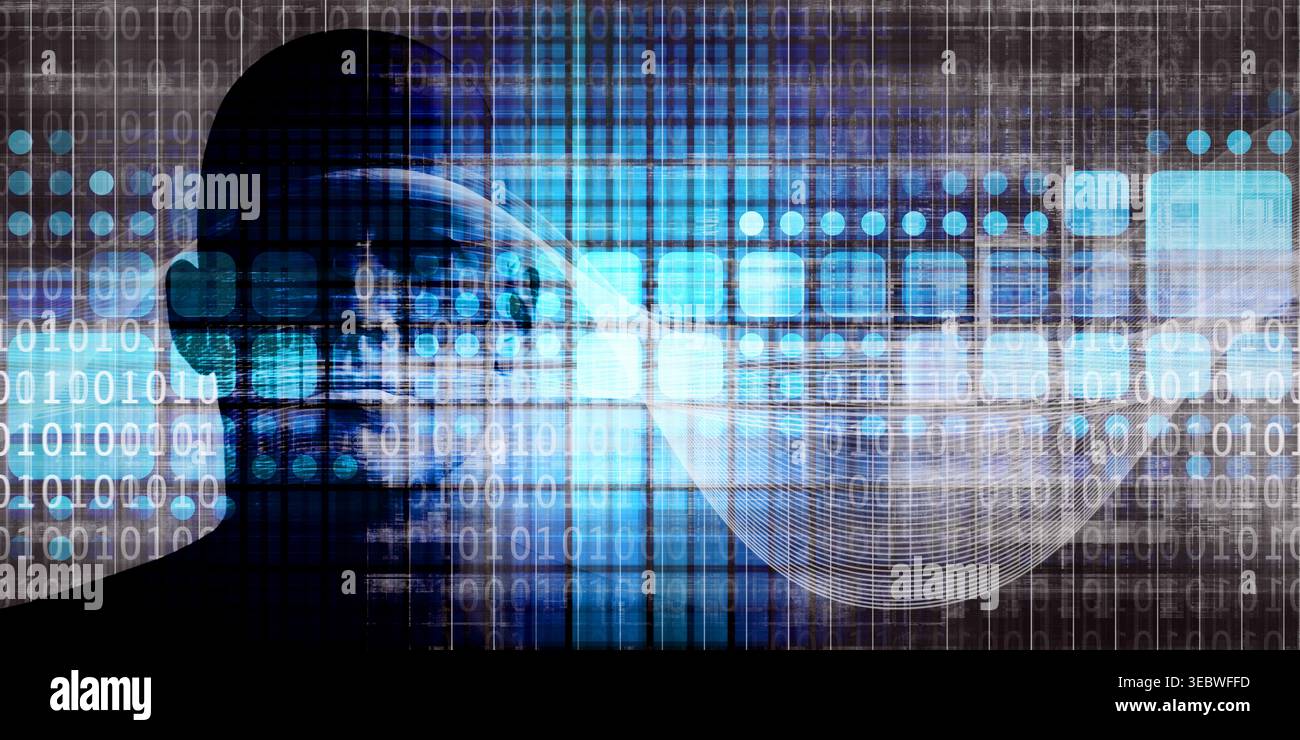 Sviluppo della ricerca sull'algoritmo di rete neurale che utilizza il deep learning Foto Stock