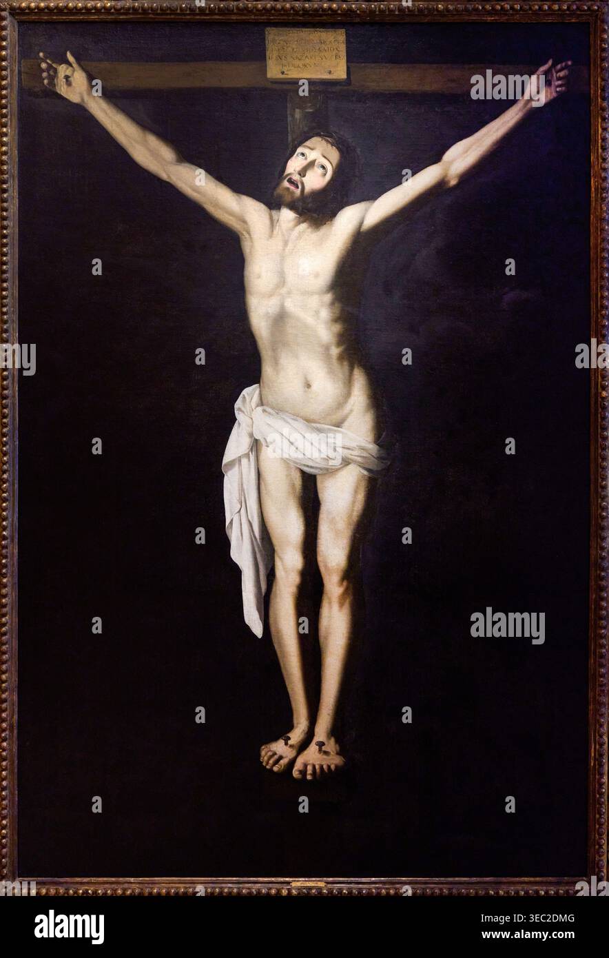Cristo sulla Croce, circa 1630, Francisco de Zurbarán (Fuente de Cantos, 1598-Madrid, 1664), Museo Nazionale Thyssen-Bornemisza, Madrid, Spagna Foto Stock