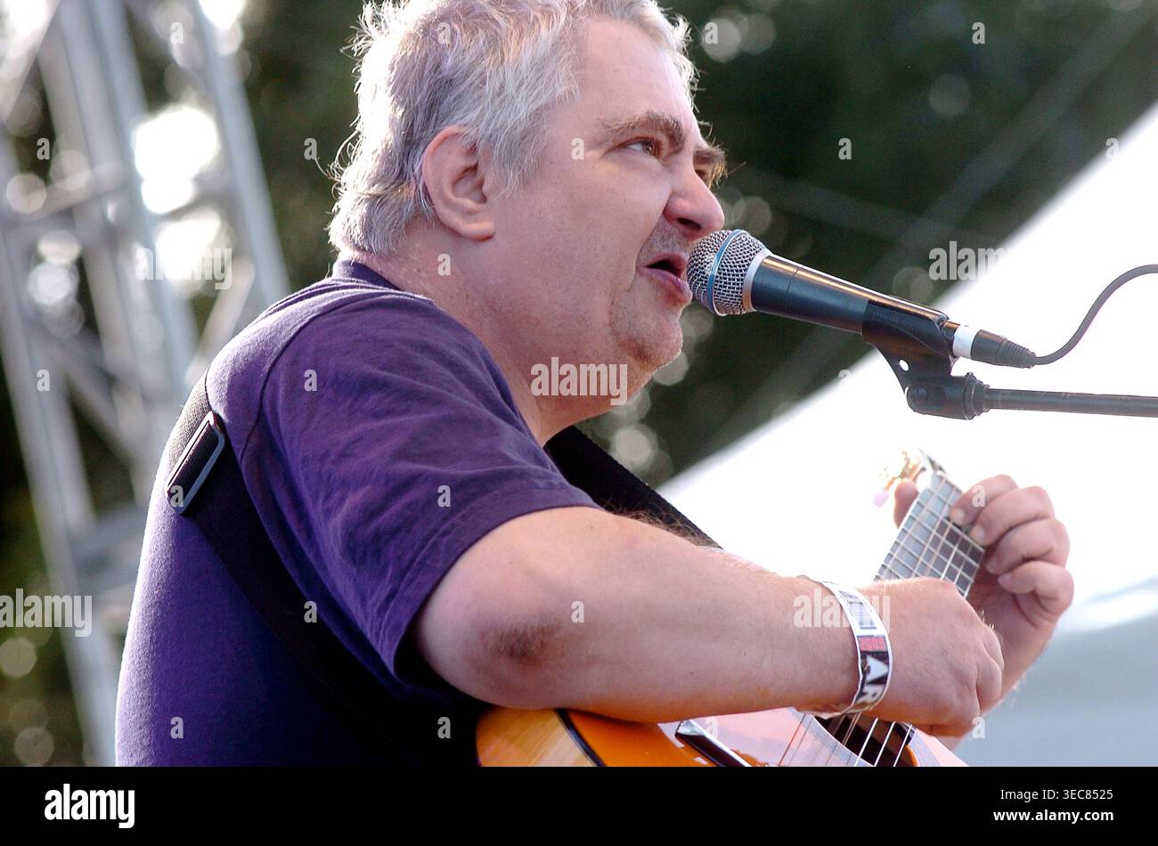 Daniel Johnston si esibisce durante l'Austin City Limits Music Festival, Austin, Texas, 2 ottobre 2009. (Foto di John Anderson/The Austin Chronicle) Foto Stock