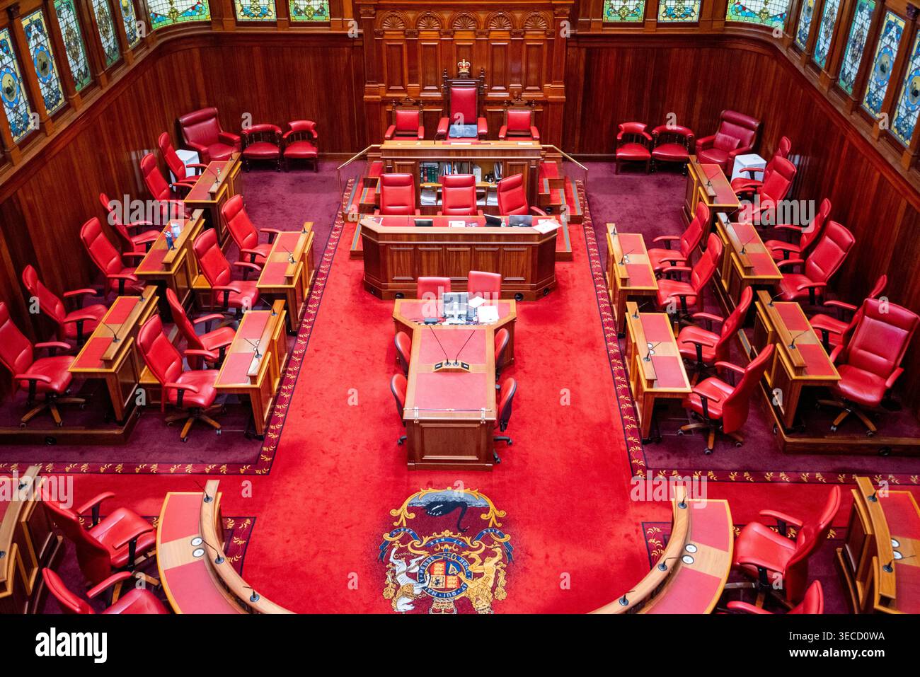 Camera del Consiglio legislativo nel Parlamento dell'Australia Occidentale Foto Stock