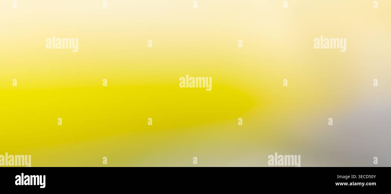 Morbido sfondo astratto con sfumature giallo brillante e crema per l'uso con carta da parati e design Foto Stock
