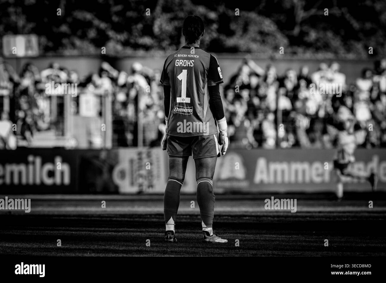 Maria Luisa Grohs (Mala Grohs, portiere, FC Bayern Monaco, 1), bianco e nero, caratteristica, LE LINEE GUIDA DFB VIETANO L'USO DI FOTO COME SEQUENZE E/O SERIE DI FOTO VIDEO. LE NORMATIVE DFB VIETANO L'USO DI FOTOGRAFIE COME SEQUENZA DI IMMAGINI Foto Stock