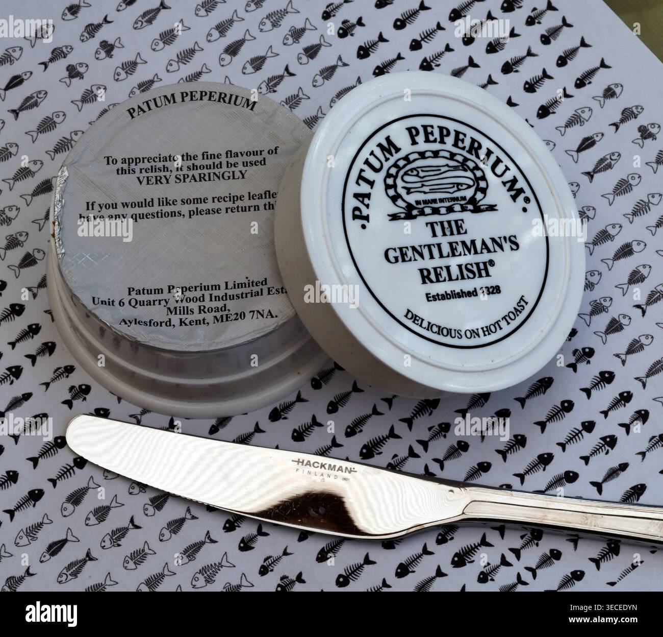 Gentleman's Relish - Patum Peperium, Inghilterra, Regno Unito. Foto Stock