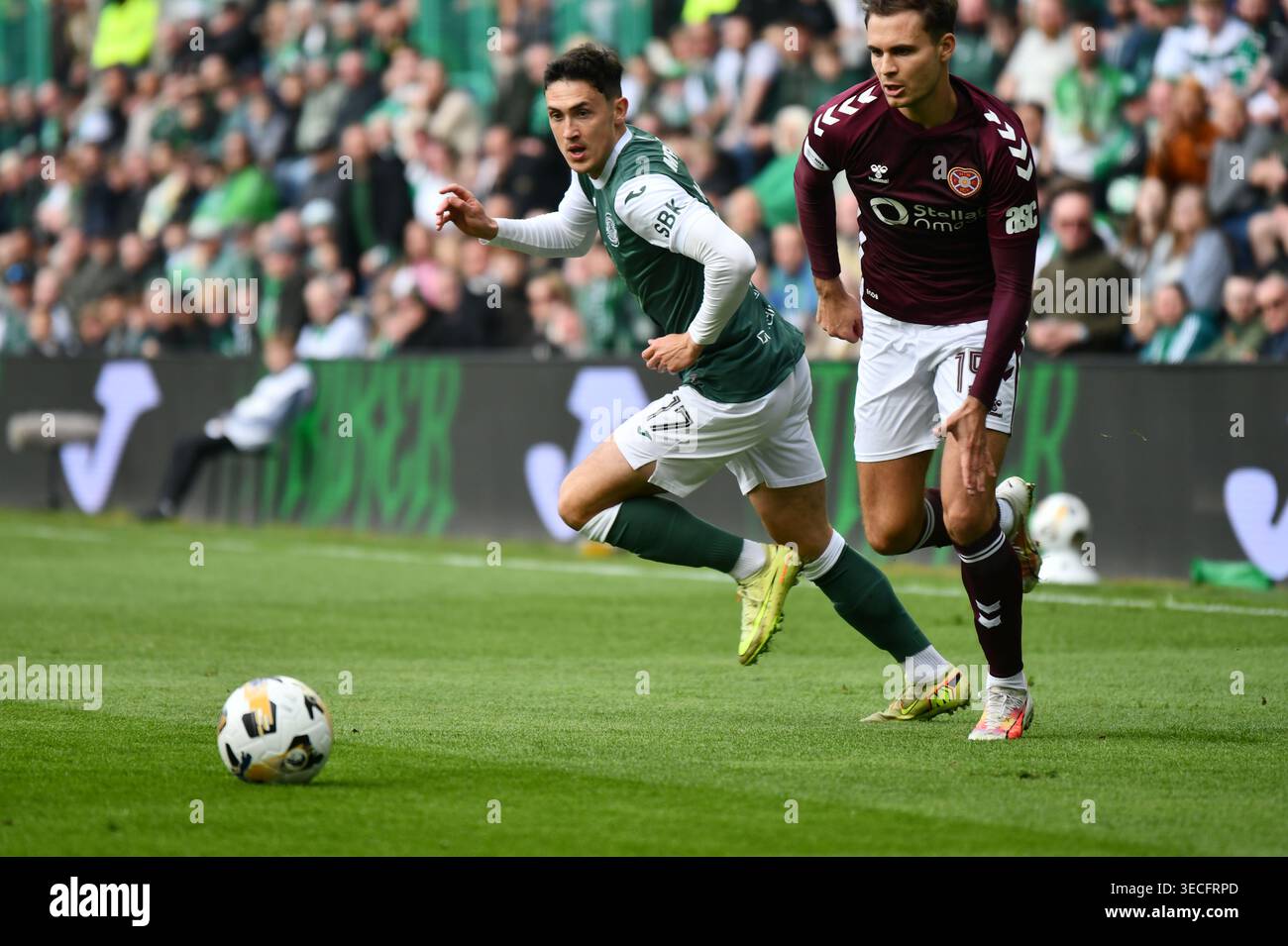 Hibernian FC vs Hearts FC - 26.04.2026. Foto Stock