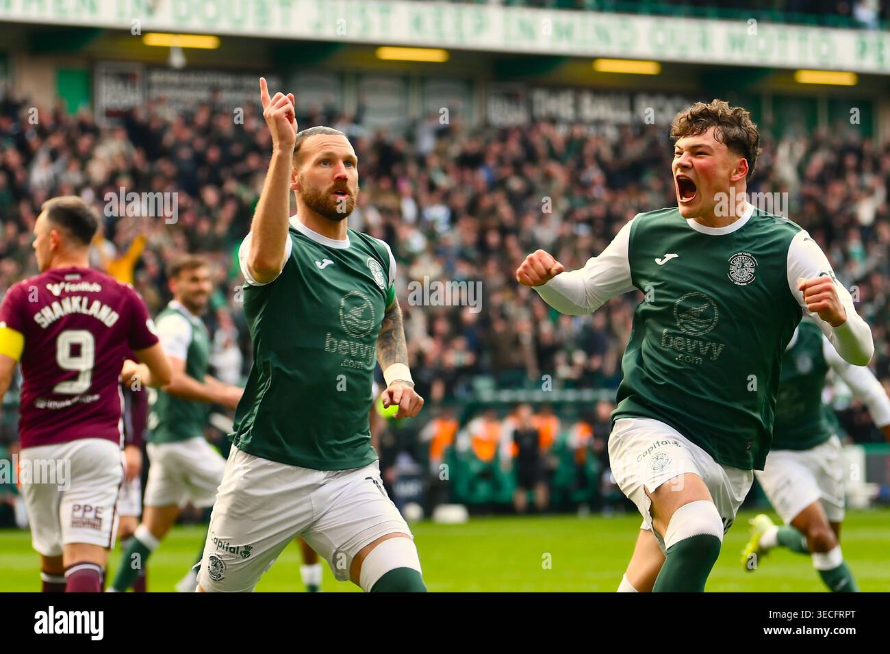 Hibernian FC vs Hearts FC 26.04.2026. Foto Stock