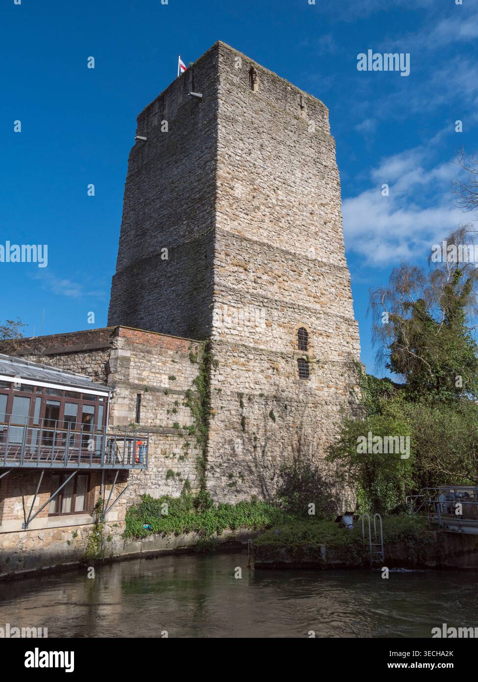 Saint George's Tower, Oxford Castle, Castle Mill Stream, Oxford, Oxfordshire, REGNO UNITO. Foto Stock