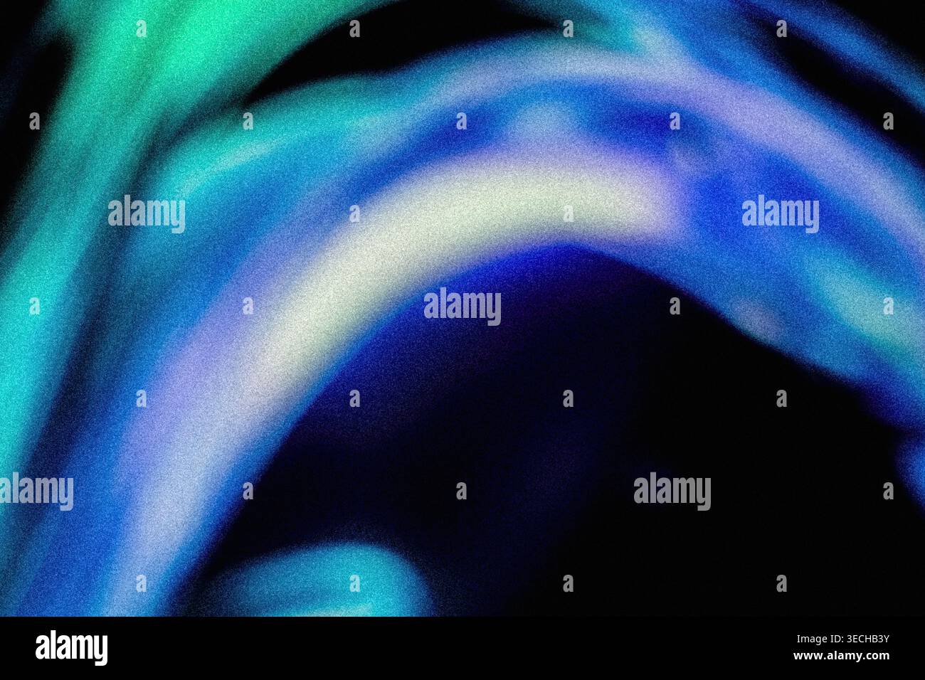 Colori blu e azzurri vivaci con texture a grana elevata su sfondo scuro Foto Stock